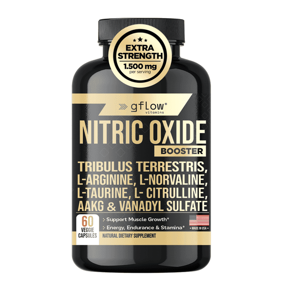 Gflow Vitamins Nitric Oxide Booster - 60 Capsules