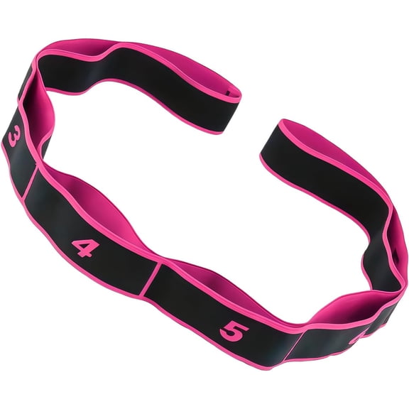 Gfplyw 8-Section Fitness Resistance Band,35.4-inch Stretch Band for Yoga Pilates Dance Fitness, Physical Therapy & Home Workout