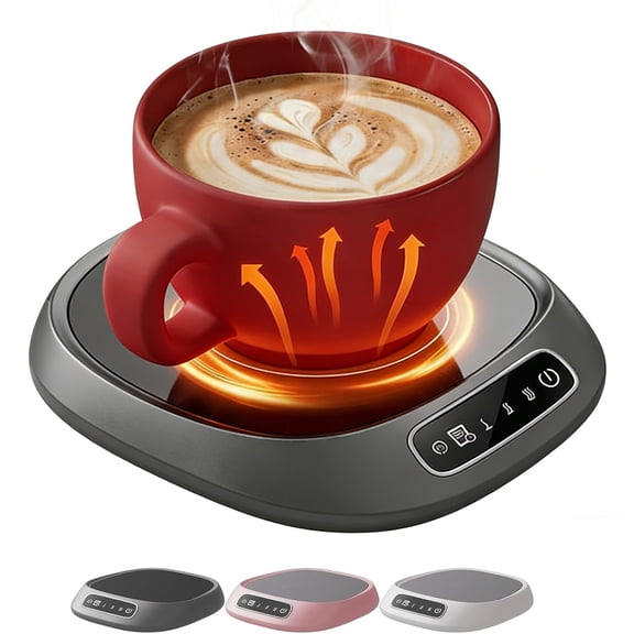 Gfplyw Coffee Mug Warmer – Smart Touch Electric Cup Heater  3-Temp Settings, 8H Auto Shut-Off for Desk Office Kitchen Travel