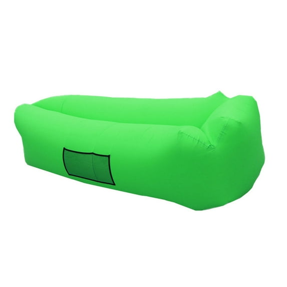 Vsontor Inflatable Lounger Air Sofa Beach Portable Anti-Air Leaking Air Couch Green