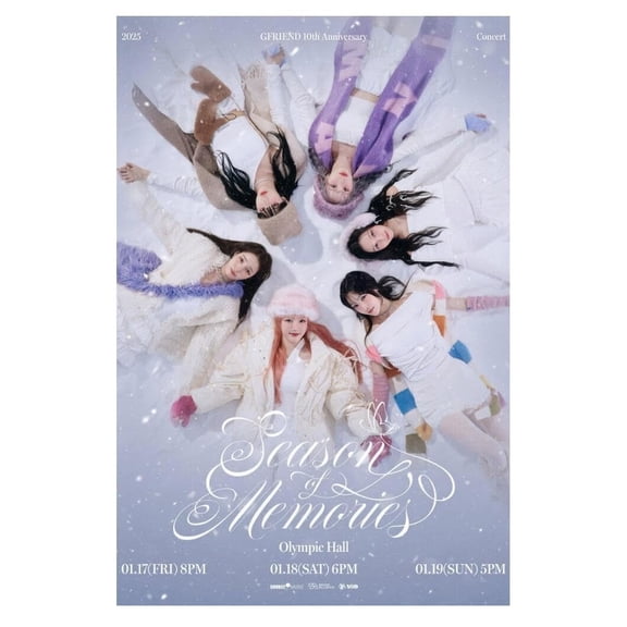Gfriend Poster (4) Season Of Memories Concert Concept Photo Print K-Pop Home Decor For Living Room Aesthetic Kpop Female Girl Group