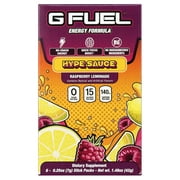 Gfuel Hypesauce Energy Powder Drink Mix, Raspberry Lemonade Flavor, 6 Stick Packs, 0.25 oz
