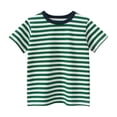 thumbnail image 1 of Gfyviroh 2-10 Years Boys Cotton T-shirts Loose Stripes Pullover Tee Shirts Short Sleeve Toddlers Tees, 1 of 4