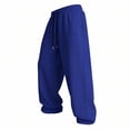 thumbnail image 1 of Gfyviroh Baggy Sweatpants for Men Cozy Drawstring Wide Leg Trousers with Pockets Lightweight Casual Everyday Pants, 1 of 6