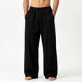 thumbnail image 1 of Gfyviroh Baggy Sweatpants for Men Cozy Drawstring Wide Leg Trousers with Pockets Lightweight Casual Everyday Pants, 1 of 6