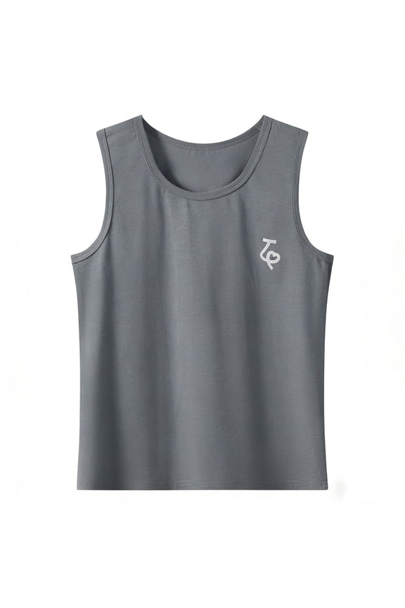 Big Boys Tank Tops Casual Cotton Sleeveless Tops Crewneck Loose Summer Undershirts Teen Boys Tanks