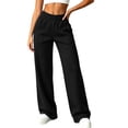 thumbnail image 1 of Gfyviroh Comfy Sweatpants for Women Straight Leg Comfy Pull-On Pants with Pockets Casual Soft Lightweight Lounge Trousers, 1 of 8