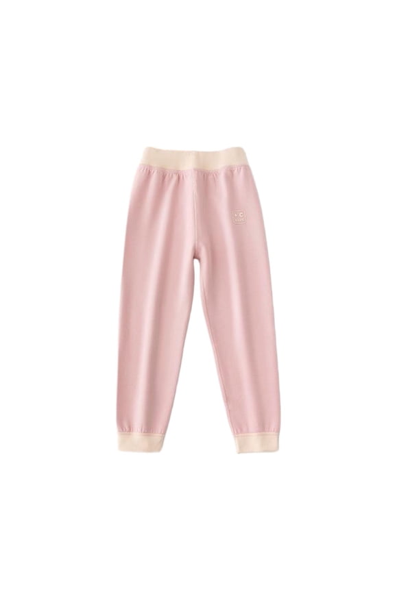 Cotton Leggings for Toddler Kids Patchwork Loose Elastic Waist Pants Boys and Girls Lounge Trousers,3-14 Y