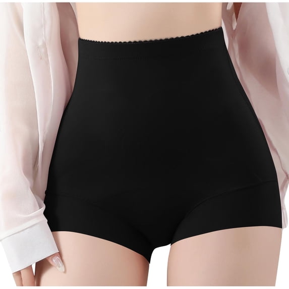 Gfyviroh High Waist Shapewear Shorts for Women Solid Tummy Control Slip Shorts Full Coverage Soft Panties Underwear