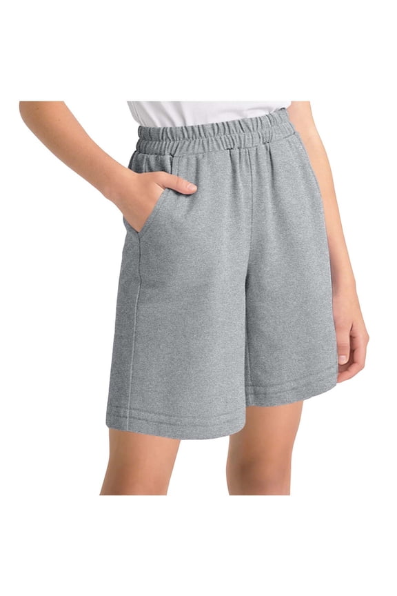 Kids Shorts for Girls Soft Cotton High Waist Shorts Loose Plain Casual Pockets Shorts Athletic Shorts,Size 3-13 Years