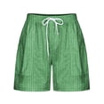 thumbnail image 1 of Gfyviroh Lounge Shorts for Women Lightweight Drawstring Shorts with Pockets Comfortable Loose Stripes Shorts, 1 of 4