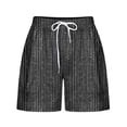 thumbnail image 1 of Gfyviroh Lounge Shorts for Women Lightweight Drawstring Shorts with Pockets Comfortable Loose Stripes Shorts, 1 of 4