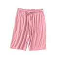 thumbnail image 1 of Gfyviroh Lounge Shorts for Women Summer Thin Oversized Drawstring Shorts with Pockets Bermuda Pajama Bottoms, 1 of 4