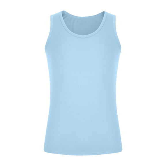 Gfyviroh Mens Undershirts Tank Lightweight Plus Size Sleeveless T-shirts Crew Neck Comfortable Casual Fitness Tank Tops