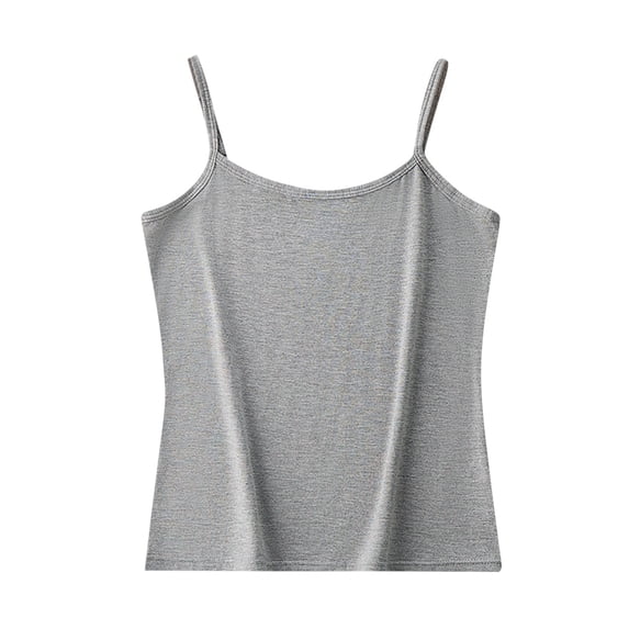 Gfyviroh Plus Size Cami Tops for Women Adjustable Strap Comfy Modal Tank Undershirt Soft Seamless Summer Camisole