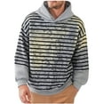 thumbnail image 1 of Gfyviroh Sweatshirts for Men Trendy Tie-dye Stripes Snap Button Hoodies Plu Size Long Sleeve Casual Loose Sweatshirts, 1 of 4
