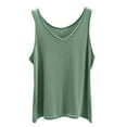thumbnail image 1 of Gfyviroh Tank Tops for Women Soft Modal Solid Color V Neck Casual Tops Comfortable Plus Size Sleeveless Undershirts, 1 of 3