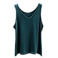 thumbnail image 1 of Gfyviroh Tank Tops for Women Soft Modal Solid Color V Neck Casual Tops Comfortable Plus Size Sleeveless Undershirts, 1 of 3