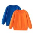 thumbnail image 1 of Gfyviroh Toddler Baby Boys and Girls T-shirts Lightweight Comfortable Long Sleeve Tops Casual Crew Neck Sweatshirts,2 Pack,1-11 Years, 1 of 7