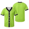 thumbnail image 1 of Gfyviroh Toddler Boys Baseball Jersey Short Sleeve Button Down Casual Sports Tee Mesh Patchwork Quick Dry Athletic T-Shirt, 1 of 5