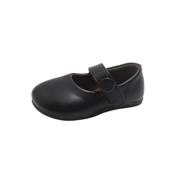 Gfyviroh Toddler Girl Flat Shoes Leather Princess Non-Slip Dress Shoes Soft Sole Mary Jane Lightweight Ballet Shoes