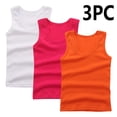 thumbnail image 1 of Gfyviroh Toddler to Big Kids Tank Tops 3 Pack Boys and Girls Layering Tops Soft Cotton Sleeveless Undershirts, 1 of 3