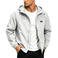 thumbnail image 1 of Gfyviroh Windbreaker Jackets for Men Stylish Long Sleeve Comfy Hooded Jacket Lightweight Zip-Up Quick Dry Sports Outerwear, 1 of 5