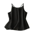 thumbnail image 1 of Gfyviroh Women's Cami Tops Cotton Linen Thin Comfortable Lounge Tops Loose Criss-cross Back Sleeveless Casual Tops, 1 of 7