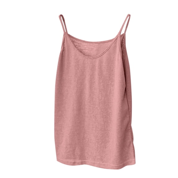 Gfyviroh Women's Cotton Cami Tops Soft Relaxed Fit Spaghetti Strap Lounge Undershirt Thin Summer Comfort Camisoles