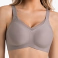 thumbnail image 1 of Gfyviroh Women's Plus Size Sports Bras Back Closure Patchwork Full Coverage Bra Comfy Seamless Push Up Wirefree Bras, 1 of 6