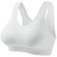 thumbnail image 1 of Gfyviroh Women's Sports Bras Solid Color Full Coverage Breathable Bras with Fixed Cups Comfortable Seamless Push Up Yoga Workout Bras, 1 of 2