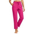 thumbnail image 1 of Gfyviroh Women's Stretch Sweatpants Plus Size Lightweight Drawstring Jogger Pants with Pockets Solid Straight Leg Sports Pants, 1 of 6