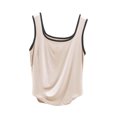 thumbnail image 1 of Gfyviroh Women's Tank Tops Square Neck Solid Color Thin Undershirts Sleeveless Soft Breathable Loungewear Tops, 1 of 3