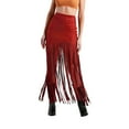 thumbnail image 1 of Gfyviroh Womens Trendy Skirts Casual Flowy Fringe Long Skirts Lightweight Solid Streetwear A-Line Skirts, 1 of 6