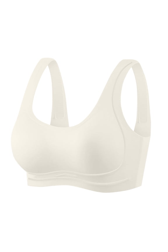 Gfyviron Women's T-shirt Bras Full Coverage Wide Strap Pullover Bras Thin Push Up Wireless Comfortable Everyday Bralettes