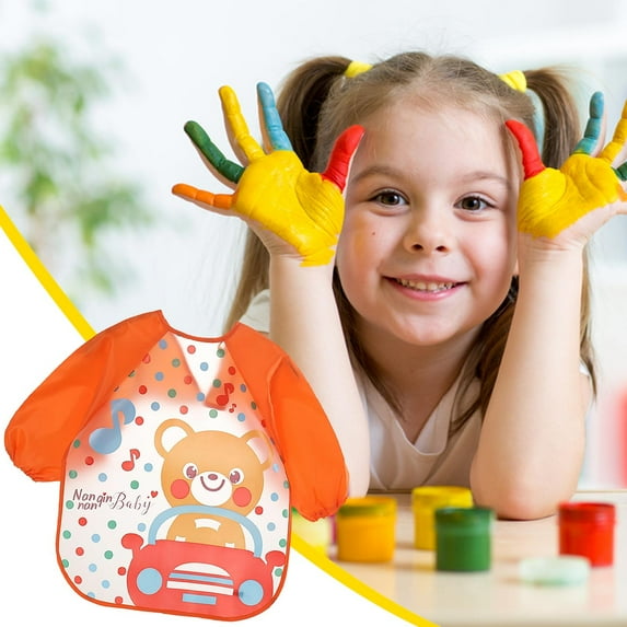 Ggdda Clearance Back To School Supplies Apron For Kids Toddler Painting Apron Kids Craft Apron Kids Art Smocks Kids Art Aprons Kids Paint Smock, Cover Coat * 1 Piece Clearance Sale