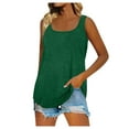 Gglogagt Womens Tank Tops Summer Loose Sleeveless Tops Ribbed Trim