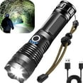 thumbnail image 1 of Ggpg 100000 High Lumens Flashlights,Usb Rechargeable Powerful Waterproof Super Very Bright Lighting, 1 of 10
