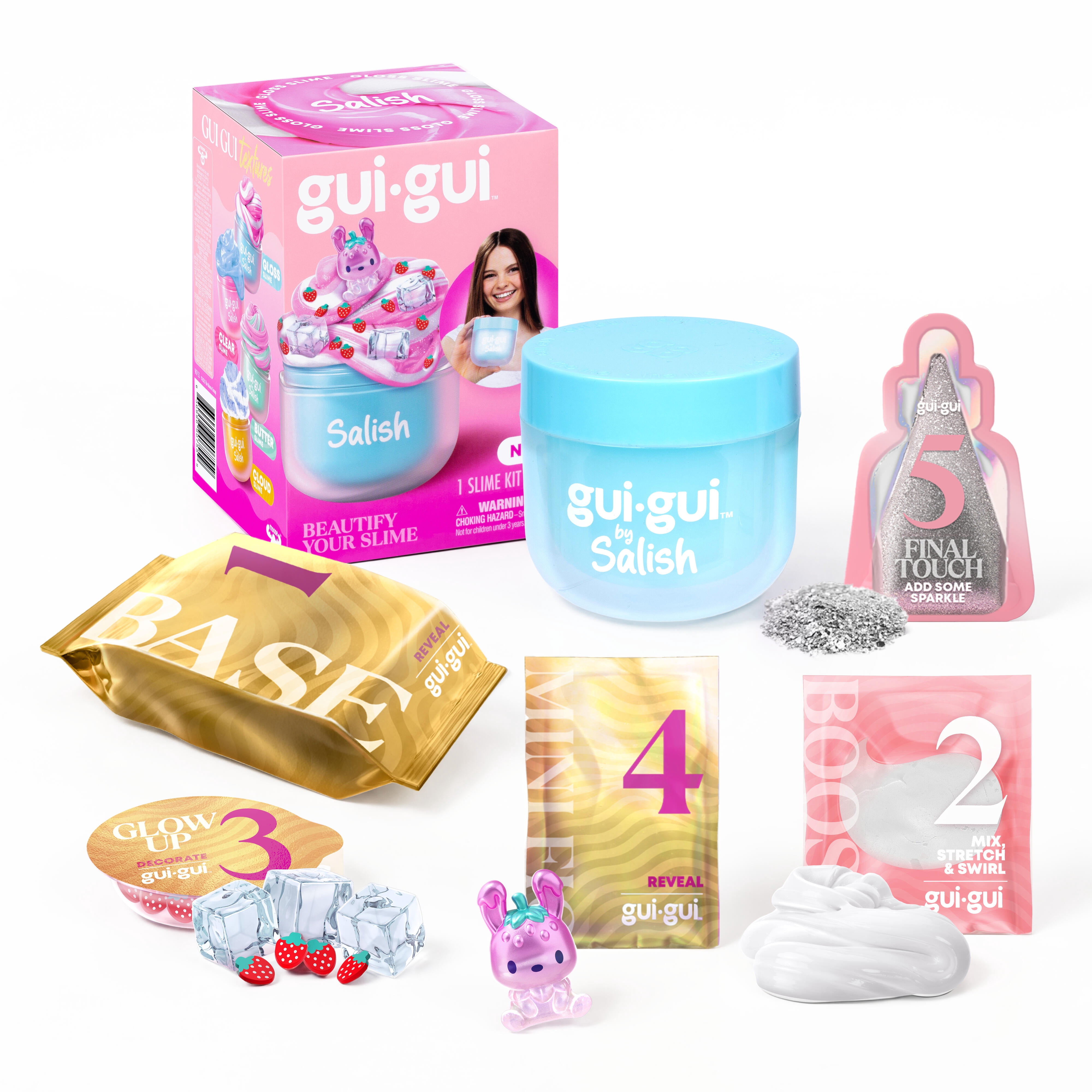 Gui Gui By Salish,  Create The Most Beautiful Slime Based Around All The Things Salish Loves, 4 to Collect, Ages 6+