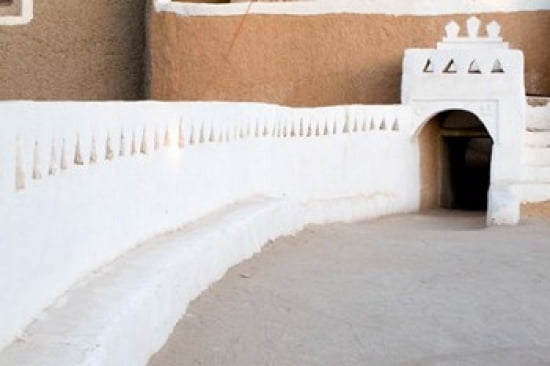 Ghadames Libya Gate Wall Triangular Decoration Canvas Art - Charles O Cecil DanitaDelimont (35 x 23)
