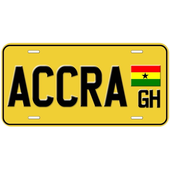 Ghana Accra Novelty Car License Plate