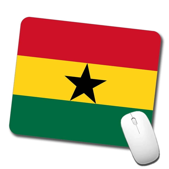 Ghana Country Flag Mouse Pad Low Profile Gaming Mat