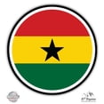 thumbnail image 1 of Ghana Flag - 3" Vinyl Sticker - For Car Laptop I-Pad Phone Helmet Hard Hat - Waterproof Decal, 1 of 1