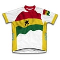 thumbnail image 1 of Ghana Flag Short Sleeve Cycling Jersey  for Women - Size M, 1 of 3