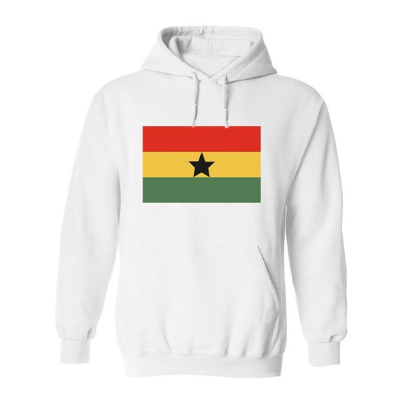 Ghana Flag Sketch Hoodie Men -Image by Shutterstock, Male x-Large