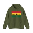 thumbnail image 1 of Ghana Ghanaian Pride Flag Hoodie, Gifts, Hooded Sweatshirt, 1 of 4
