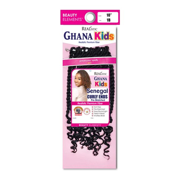 Ghana Kids Senegal Curly Ends Pre-Stretched 10"