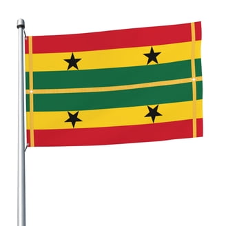 Tradewinds Ghana Flag 2x3 Feet - 100D Woven Polyester For Outdoor Use