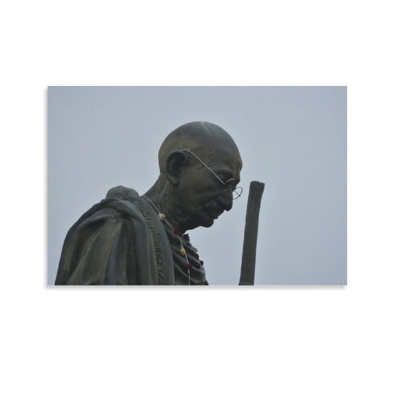Ghandi Statue Indian Gandhi Leader Poster Decorative Painting Canvas Wall Art Living Room Posters Bedroom Painting,Unframe-style,24x36inch(60x90cm)
