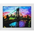thumbnail image 1 of Ghanooni, Sarah 24x19 White Modern Wood Framed Museum Art Print Titled - Brooklyn Bridge Sky, 1 of 4